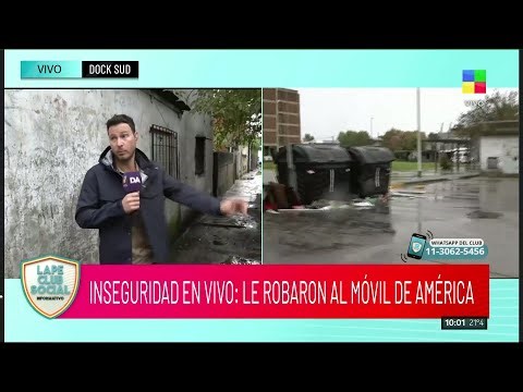 🔴 INSEGURIDAD EN VIVO: LE ROBARON AL EQUIPO DE AMÉRICA