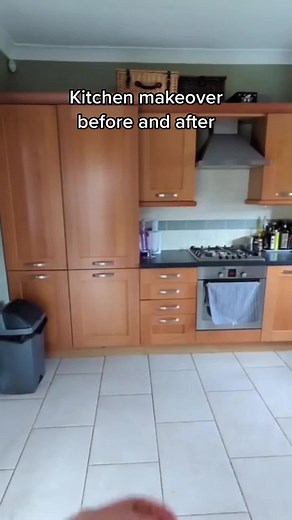 Kitchen Makeover Transformation: From Greige to Green & White Cabinets