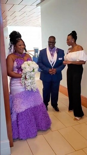 Meet the designer of this viral purple wedding dress!