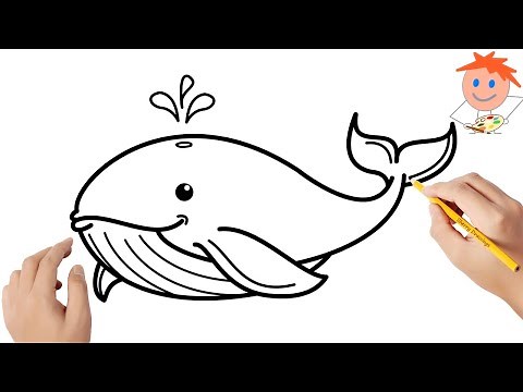 How to draw a whale | Easy drawings