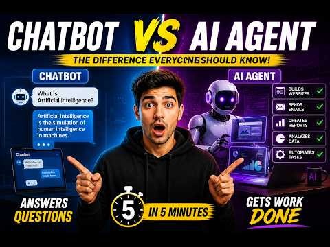 Chatbot vs AI Agent | The Future of AI Explained in 5 Minutes