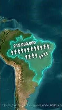 Brazil Is Bigger Than the U.S.?! Mind Blown 🤯 #geography