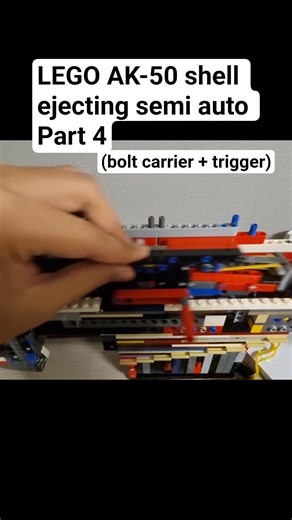 LEGO AK-50 shell ejecting semi auto Part 4 #legogun #legosniper #semiauto #shellejecting