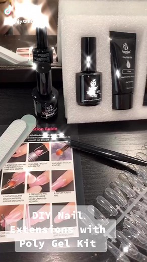 Easy DIY Nail Extensions with Poly Gel Kit