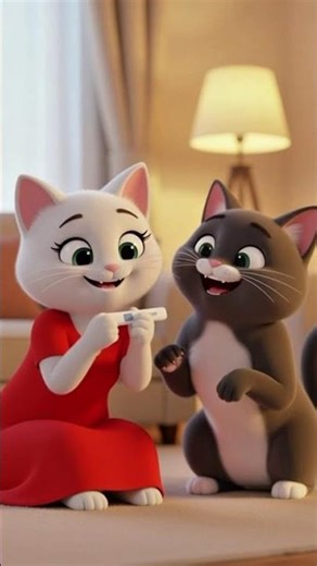 Cat Finds Out She’s Pregnant | Funny 3D Animation #cat #cutecats