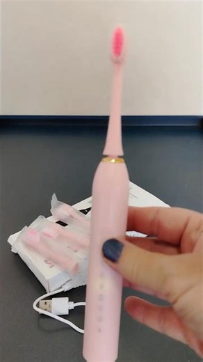 Electric Toothbrush with Replaceable Head, Smart, Ultrasonic, Waterproof