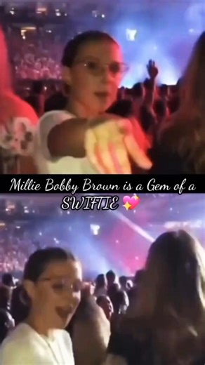 Here's How Millie Bobby Brown Always a Gem of a Swiftie 🥰#taylorswift #reputationtour #swifties
