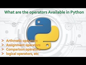 26.Complete Python Basics for Automation - Introduction to Operators of Python