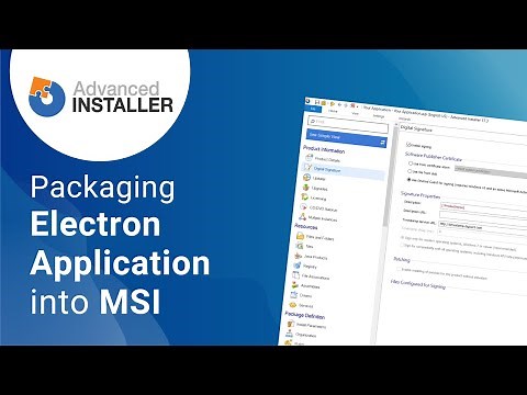 Packaging an Electron Application into an MSI Installer