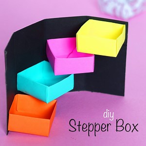 18K views · 442 shares | DIY Secret Stepper Box | Paper Craft | Secret Box | D.I.Yay | Facebook