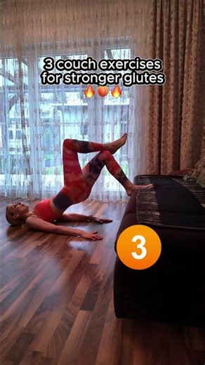 3 Couch Exercises for Stronger Glutes 🍑🔥 At-Home Glute Workout