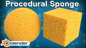 Creating a Procedural Sponge Material in Blender