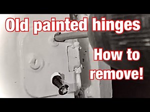 How to remove rusty, painted cabinet hinges - screws