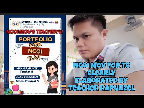 NCOI MOVs FOR TEACHER 6 CLEARLY ELABORATED BY TEACHER RAPUNZEL | DEPED RECLASSIFICATION UPDATE