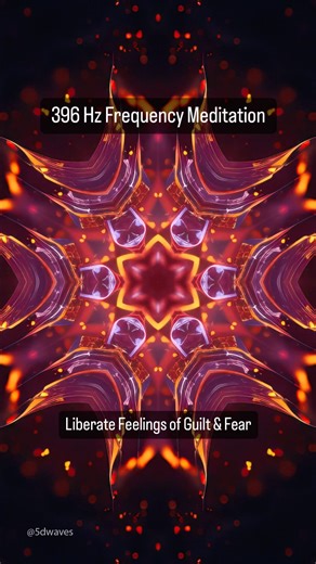 1.9K views · 84 reactions | 396 Hz Solfeggio Frequency Meditation ❤️ Associated with the root chakra, 396 Hz is known to liberate feelings of guilt & fear. ❤️ #396hz #meditation #meditationmusic #solfeggiofrequencies #visualart #trending #relaxation #mentalhealth | 5D Waves | Facebook