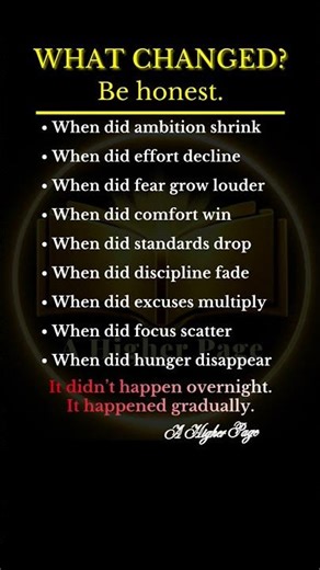 What Changed? #mindset #selfreflection