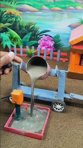 Making mini waterpamp 🚰 | construction project | semante maxing machine | #short #youtubeshorts