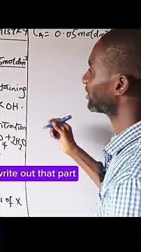 WAEC 2026 Chemistry Titration Calculations