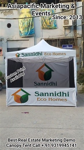 Best Real Estate Marketing Demo Canopy Tent | Land, Plot & Property Promotion Display Tent 4 Builder
