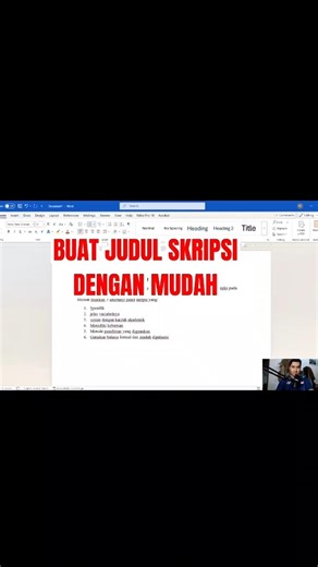 Buat judul skripsi dengan mudah