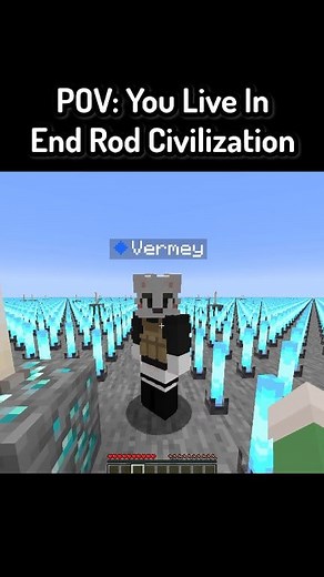 39K views · 616 reactions | POV: You Live In End Rod Civilization In Minecraft #minecraft #minecraftmemes #funnymoments | Saroneymc | Facebook