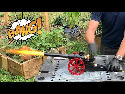 Firing a 40 year old mini cannon
