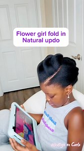 30K views · 452 reactions | Cute flower girl / little bride natural updo, pure elegance and charm ✨ Perfect for those fairytale moments  #fblifestyle #naturalhair #bridal #kids | Faithys 4C Curls | Facebook