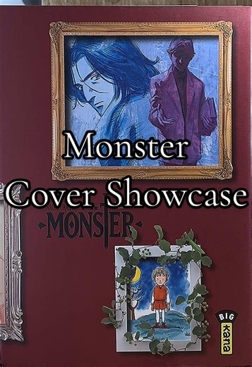 Monster covers are quiet. Yet they’re never empty. There is something behind each one. A secret. You need to step back to understand the mystery. #mangas #mangacover #monster #mangashelf #fyp