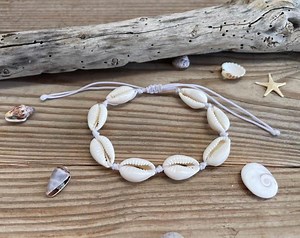 Cowrie Shell Bracelet: Adjustable Beach Jewelry - Etsy