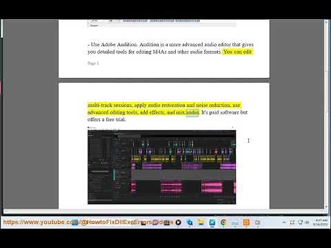 Edit M4A files on Windows