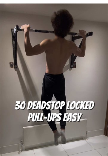 ASMR pull-ups to finish workout super easy 30 deadstop locked nonstop in a row fast ctb rep to show lack of fatigue 😉🔥 #pullups