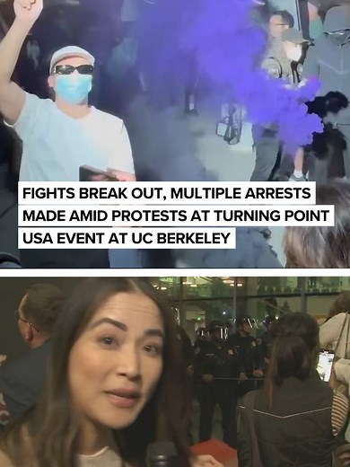 Protests Erupt at Turning Point USA Event in UC Berkeley