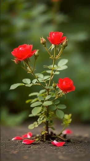 Beautiful Tiny Rose Plant🌹 Natural Beauty| Blooming🌹 Cute Garden View | Small Rose Plant Close-Up