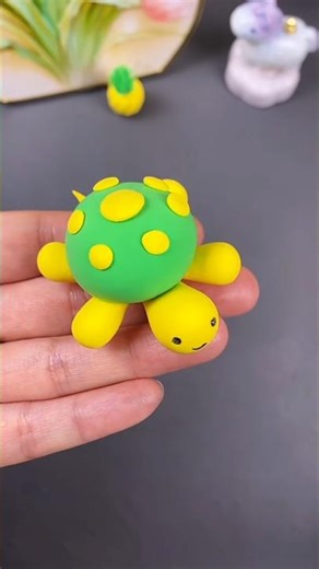 How to Make a Turtle Toy from Slime #handicrafts #miniature