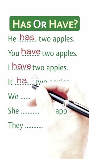 Differences between have or has? #speakconfidentenglish #speakenglish #speakingeveryday #english