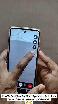 How To Put Filter On WhatsApp Video Call | How To Set Filter On WhatsApp Video Call 😳🔥