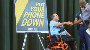 Man paralyzed by distracted driver shares story to encourage safe driving