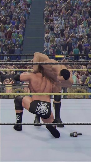 WWE 2K25 Triple H Shocks The Rock With A Brutal Low Blow & Pedigree #shorts