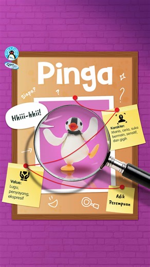 🐧 Meet Pinga! Manis, ceria, dan suka bermain 🎈 Adik perempuan yang lugu, penyayang, dan super ekspresif 💖 Meski sensitif, Pinga selalu gigih mencoba dan nggak gampang menyerah 🌱 Sebagai si bungsu yang penuh rasa sayang, Pinga siap jadi teman belajar yang hangat dan menyenangkan ✨ #PingusEnglish #PingusEnglish #CharacterIntroduction #LearnEnglish #Pingu