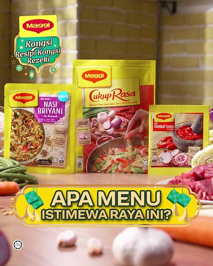 1.1K reactions · 140 shares | Hari Raya lebih bermakna bila kita dapat menyajikan hidangan lazat untuk dinikmati bersama keluarga. MAGGI® meraikan Hari Raya ini dengan pelbagai resipi yang boleh anda cuba. #kongsiresipikongsirezeki #MasakbersamaMAGGI | MAGGI | Facebook