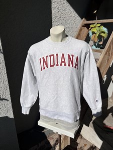 Indiana University Hoosiers 1990s Sweatshirt - Champion Heavyweight White Large - Etsy