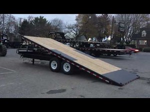 Sure Trac Hydraulic Power Tilt Deckover Equipment Trailer 15000# GVW
