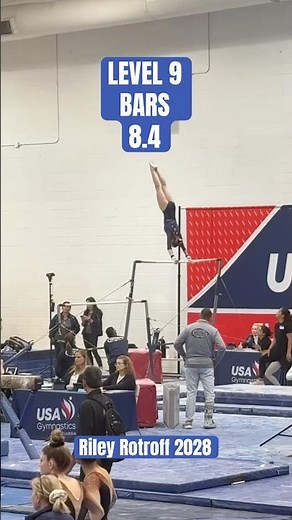 Level 9 Bar Routine Florida State Championships 🇺🇸 Riley Rotroff 3/22/26 #gymnast #level9 #shorts