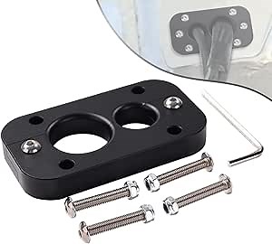 01232023 Firewall Pass Through for Holley Terminator X Max - Eliminates Gromet in Fire Wall, Anodized Black