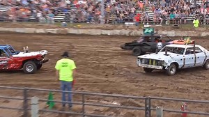 HARD HITS! Chaos in Clearwater 2025 derby, day 2- FULL SIZE LIMITED WELD! | Demolition Derby MN