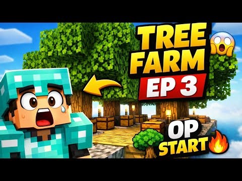 I Made an OP TREE FARM in One Block 😱🌳 | Minecraft One Block Ep 3