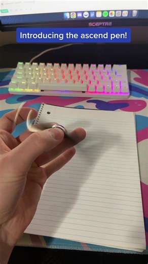 How could you not want this pen🤪 #desksetup #SpinningPen #essential #fyp