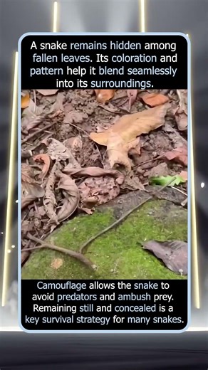 This Snake Blends Perfectly With the Leaves
