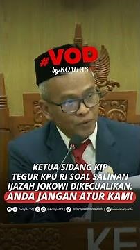 KETUA SIDANG KIP TEGUR KPU SOAL SALINAN IJAZAH JOKOWI DIKECUALIKAN: ANDA JANGAN ATUR KAMI #short