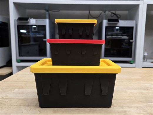 3D Printed Mini Storage Tote | Modular Organization Bin | Small Storage Container | Desk & Craft Organizer | Stackable Storage Tote - Etsy